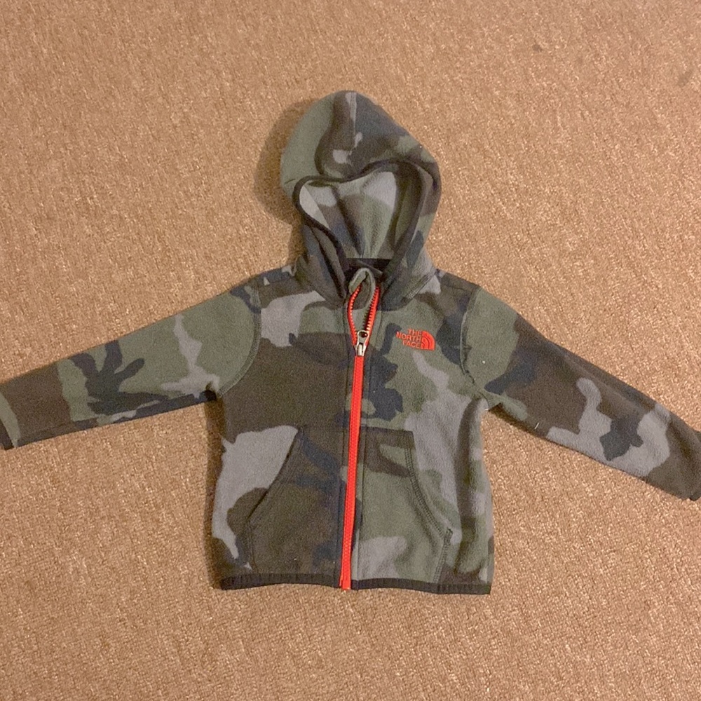 2/$10 The North Face hooded fleece jacket